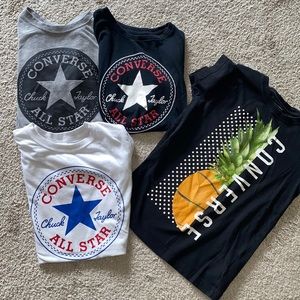 Converse chuck taylor shirts lot of 4